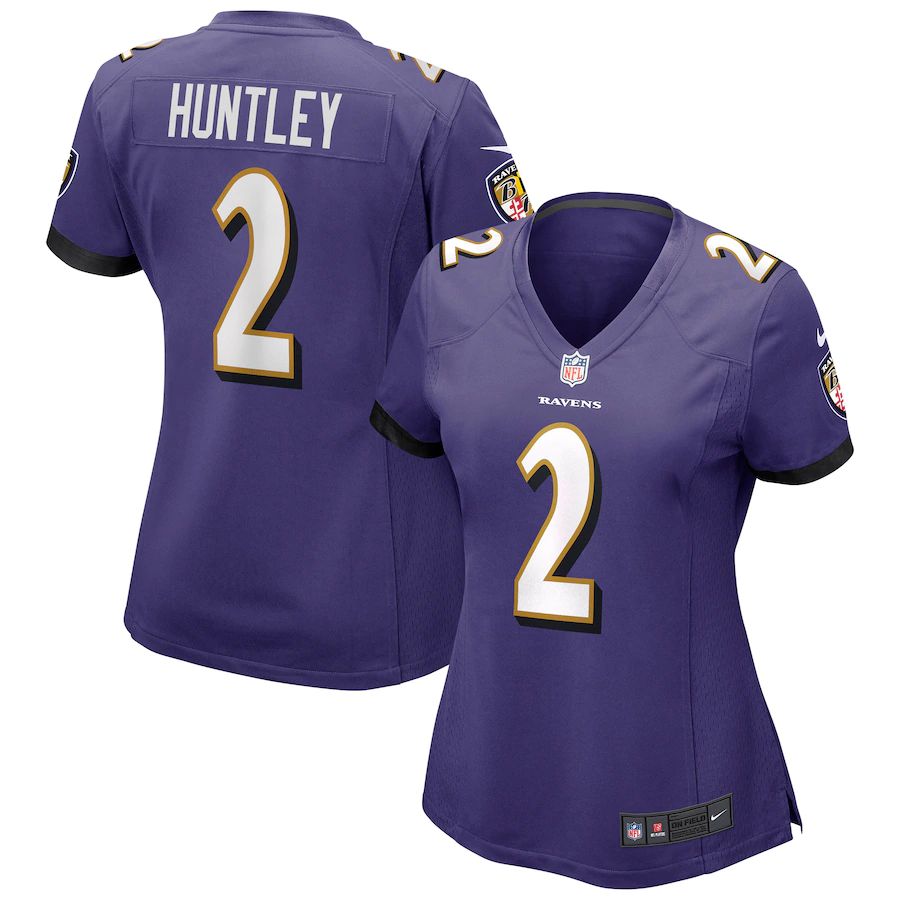 Women's Tyler Huntley Purple Player Limited Team Jersey