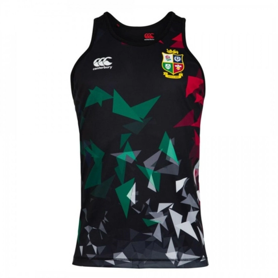 British And Irish Lions 2021 Mens Rugby Singlet - Black