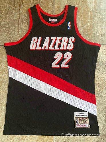 Men's Clyde Drexler Black Retro Classic Team Jersey