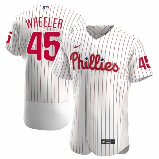 Men's Zack Wheeler White Home 2020 Authentic Player Team Jersey