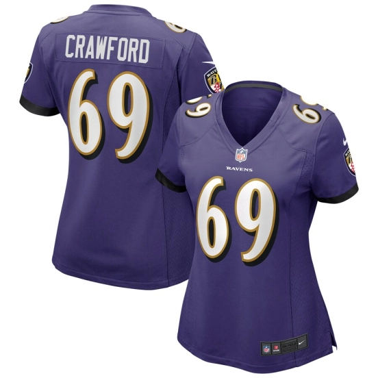 Women's Aaron Crawford Purple Player Limited Team Jersey