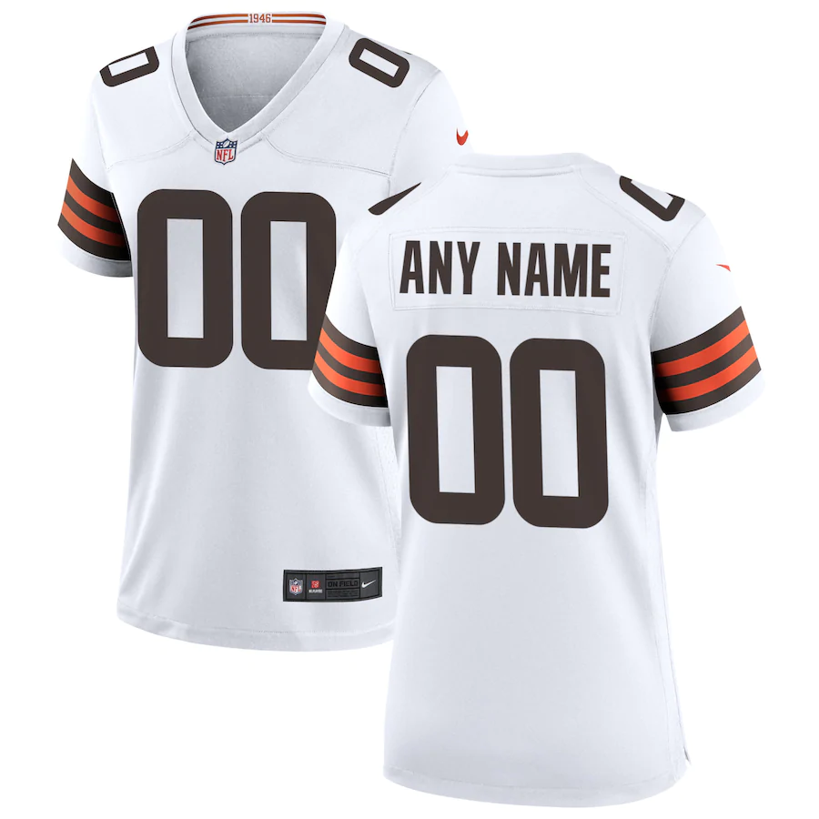 Women's White Custom Game Team Jersey