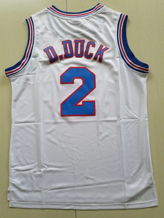 D.Duck 2 Movie Edition White Basketball Jersey