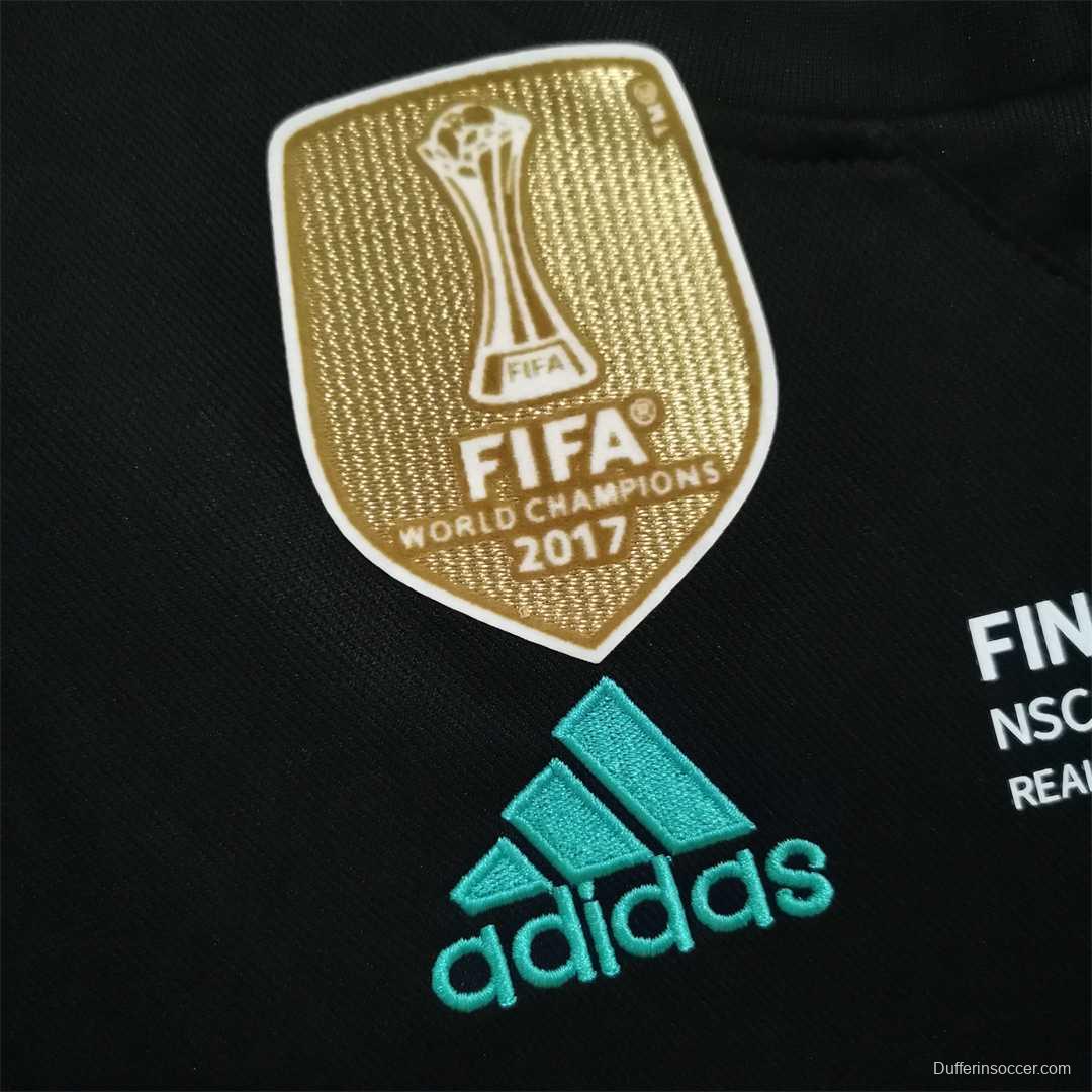 Retro 17/18 Real Madrid Away Soccer Jersey With Full Patch