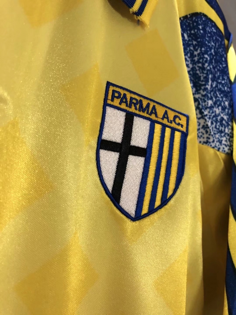 Retro 95/97 Parma Away Yellow Soccer Jersey