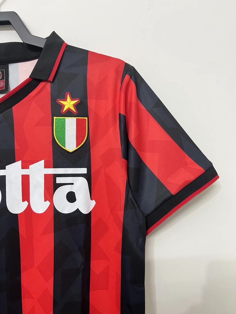 Retro 93/94 AC Milan Home Soccer Jersey