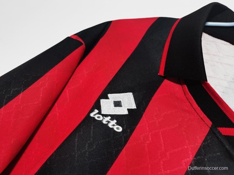 Retro 1995/96 AC Milan Home Soccer Jersey
