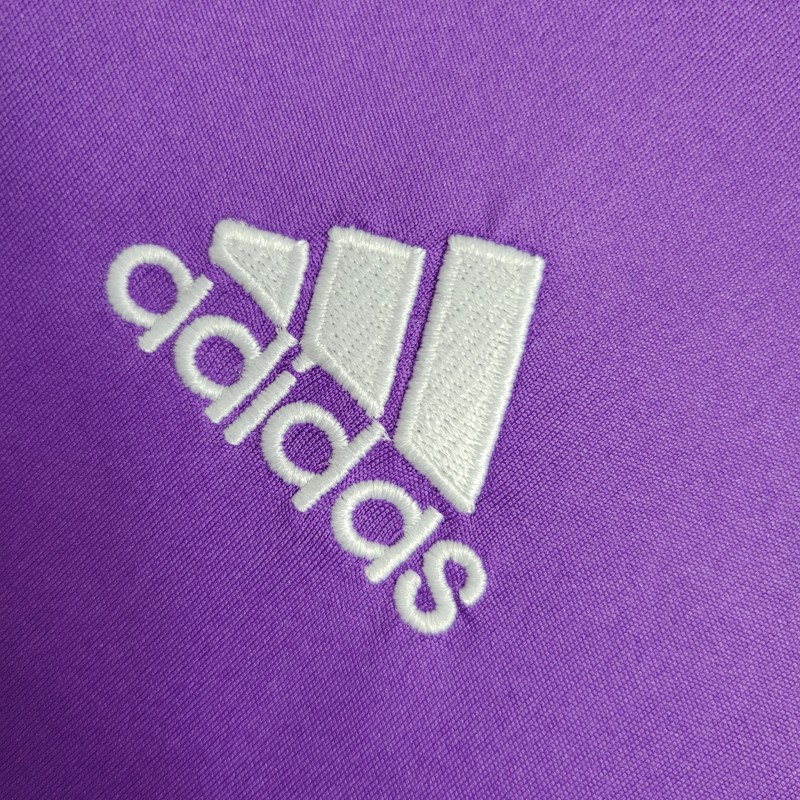 Retro Long Sleeve Real Madrid 17/18 Away Purple Jersey