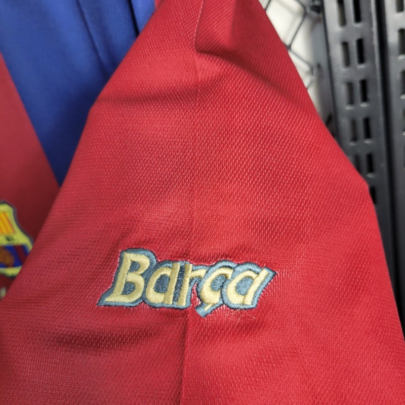 Retro 98-99 Barcelona Home Soccer Jersey