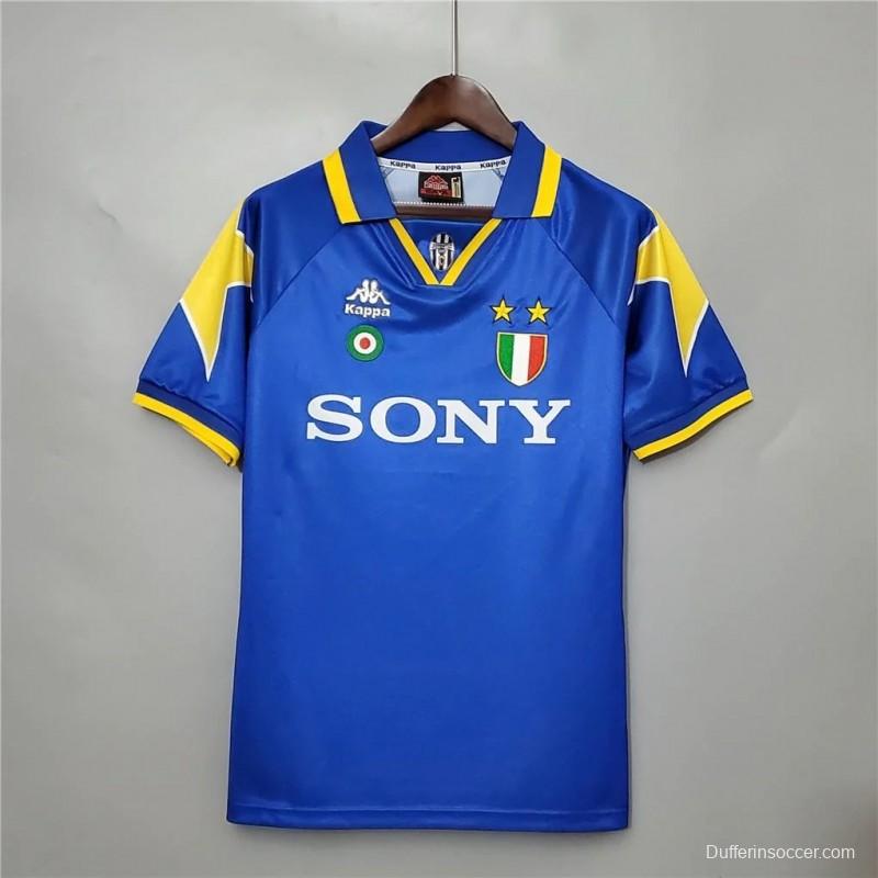 Retro 95/96 Juventus Away Blue Jersey