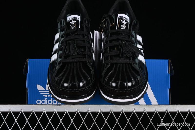 Adidas Superstar Clot IH5953 Preppy Style Shell Toe Sneakers with Perforated Leather - IH5953