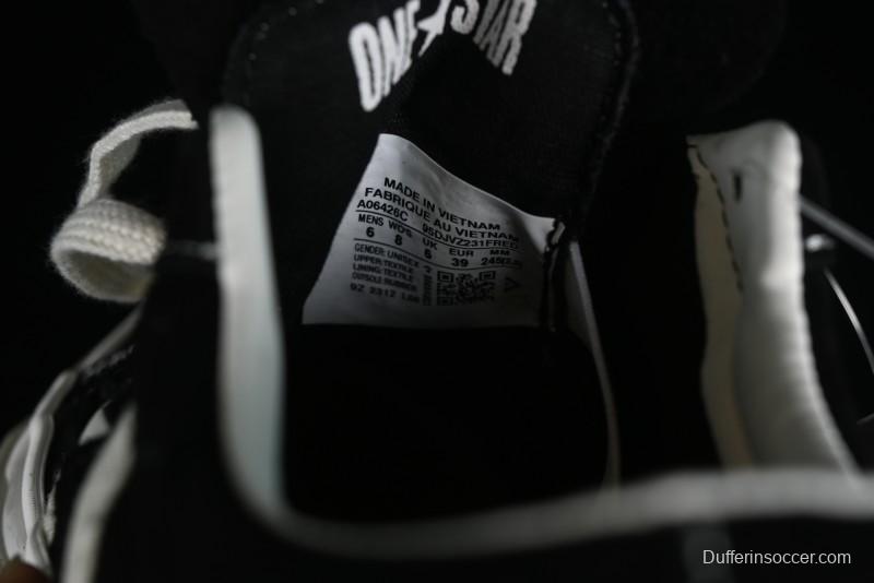 Converse One Star Academy Pro Classic Black & White One Star Retro Casual Skate Shoes - A06426C