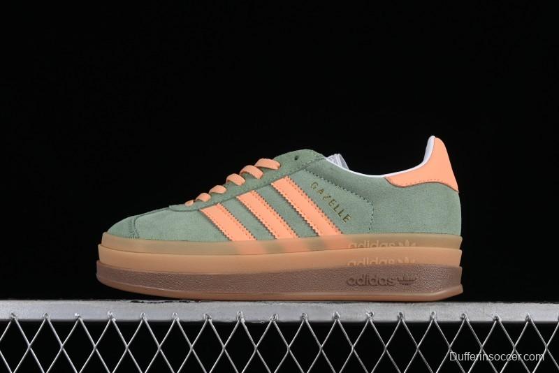 Adidas Originals Gazelle Bold IH7495 Low-Top Sneakers with Thick Sole for Casual Wear Anti-Slip and Durable - IH7495