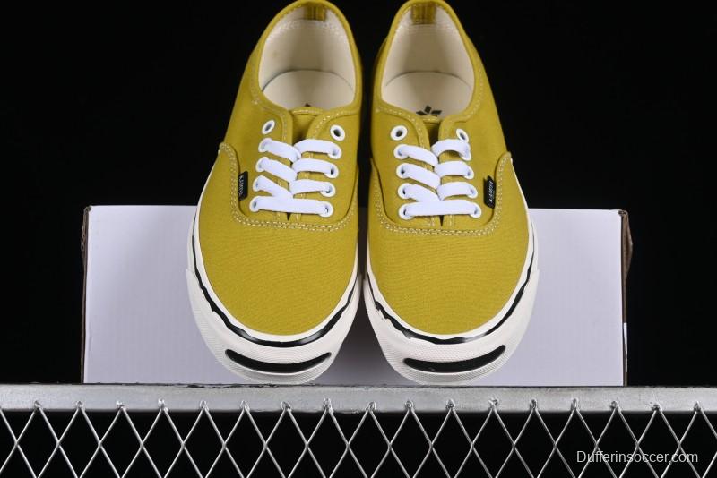 Kamiya Vulcanize Sneaker 23AW High-End Line Dissolved Yellow Canvas Shoes with Smiley Face Print Low-Top - M.C3