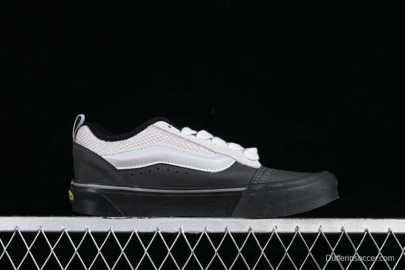 Vans OG Classic Slip-On Acid Wash Retro Grey Black Skate Shoes - VN0009QCGRY