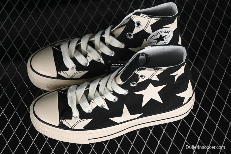 Converse All Star Lift High Top Platform Sneakers with Star Print - A09903C