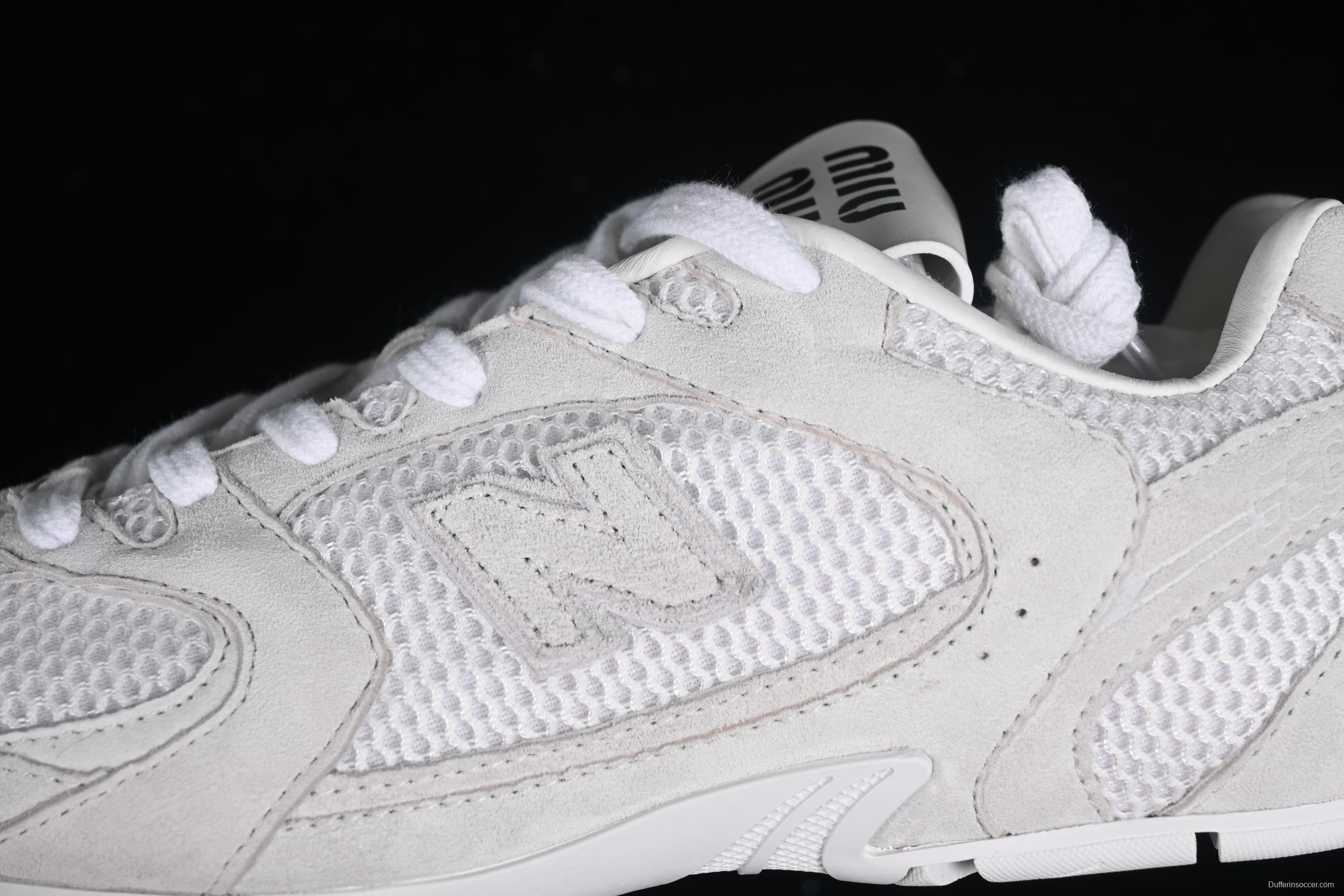 MiuMiu x New Balance 530 Series Low-Top Classic Retro Casual Running Shoes - 55655 White