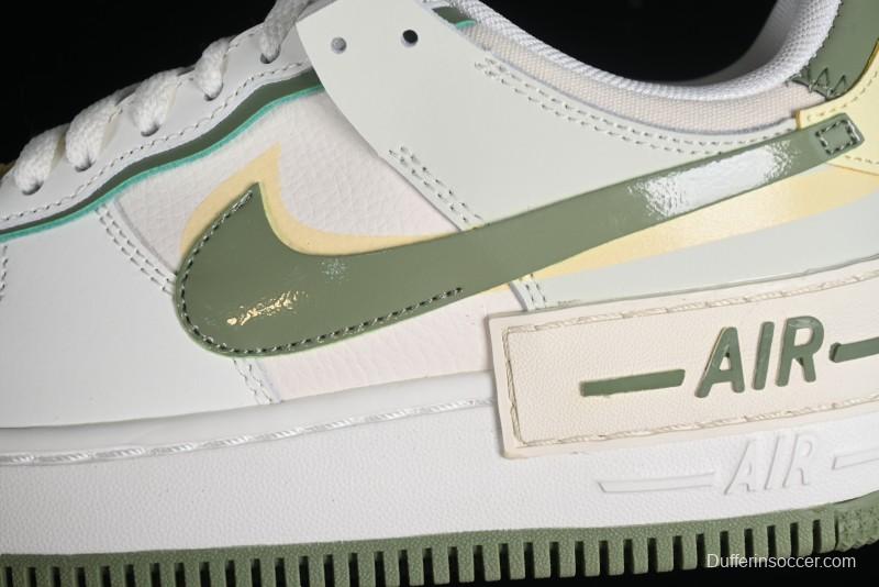 Nike Air Force 1 Shadow Low-Top Sneakers with Lightweight EVA Midsole and Anti-Slip RB Rubber Outsole - FN6335-101