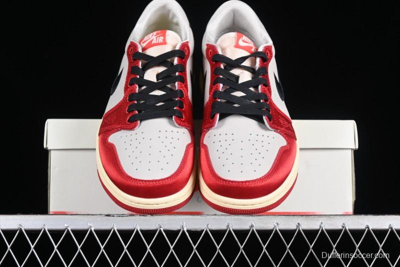 Nike Trophy Room x Jordan 1 Low OG "Away" Casual Sneakers - FN0432-100