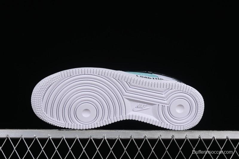 Nike Air Force 1 '07 Low PS5 Gaming Theme Ice Green Casual Sneakers - CW2288-114