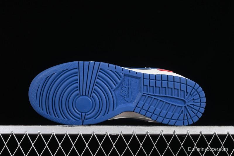 Supreme x Nike SB Dunk Low Casual Skate Shoes with Zoom Air Cushion - DQ1098-335