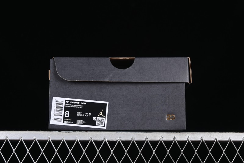 Nike Air Jordan 1 Low AJ1 White Blue Grey Low Top Lifestyle Basketball Shoes - 553558-141
