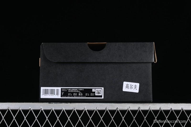 Nike Air Jordan 1 Low Golf Shoes Black Toe - DD9315-113