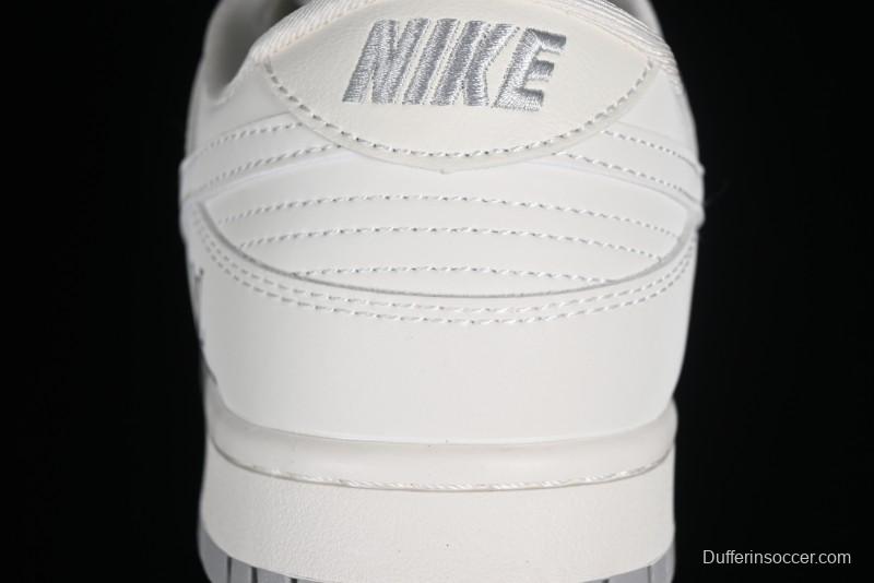 Nike SB Dunk Low LV Collaboration - Double Swoosh Beige Grey Anniversary High-End Custom Low-Top Casual Sneakers - FC2025-306
