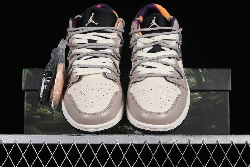 Nike Air Jordan 1 Low AJ1 Panda Prank Street Graffiti - Angel Demon Low Top Basketball Shoes - DQ8421-001