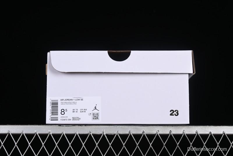 Nike Air Jordan 1 Low AJ1 Lifestyle Basketball Shoes in Warm Yellow with Gum Sole - FZ3972-294