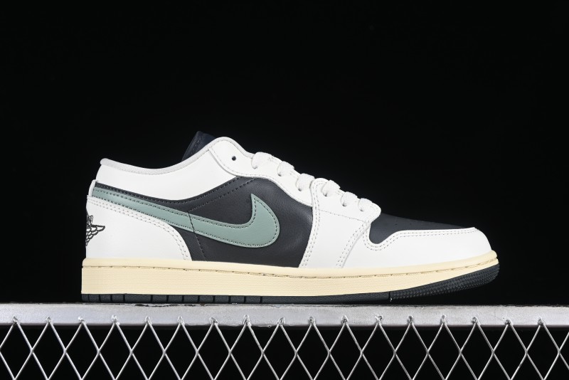 Nike Air Jordan 1 Low AJ1 Black Green Casual Sneakers - DC0774-001