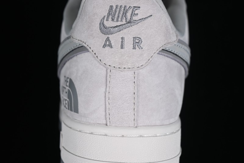Nike Air Force 1 '07 Low The North Face CDG Collaboration - Light Grey Pigskin Low-Top Casual Sneakers - HD1968-016