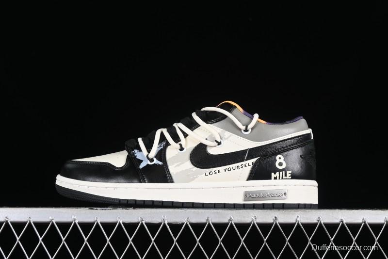Nike Air Jordan 1 Low AJ1 Panda Prank Hip-Hop Theme - Big Shots Casual Sneakers