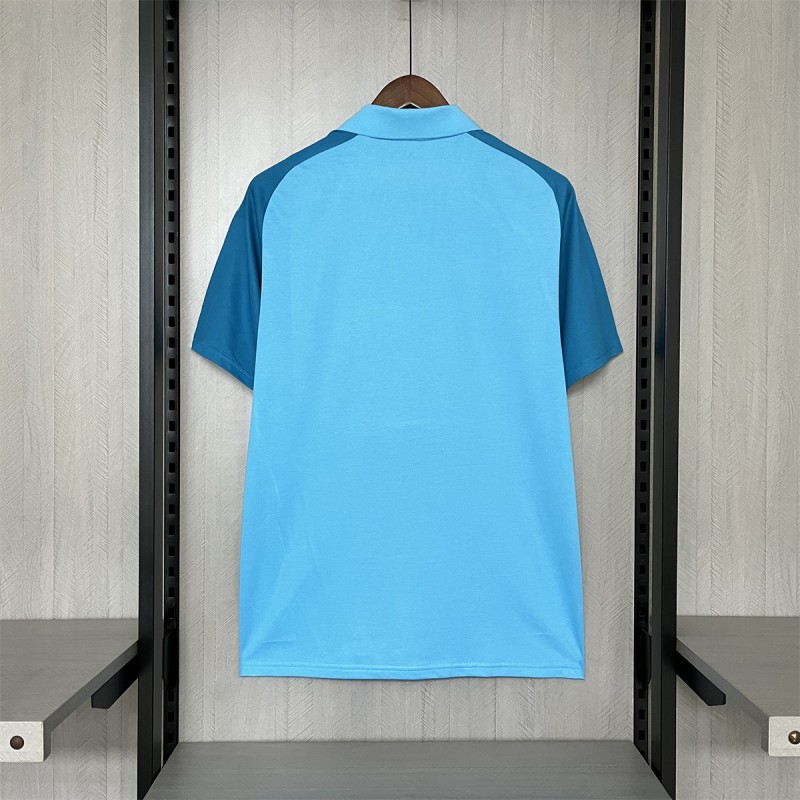25/26 Flamengo Light Blue Polo Jersey S-XXXXL