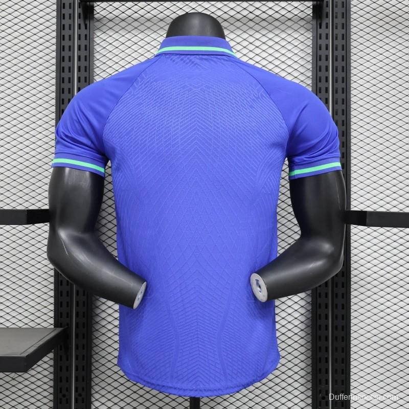 25/26 Player Version Brazil POLO Blue Jersey