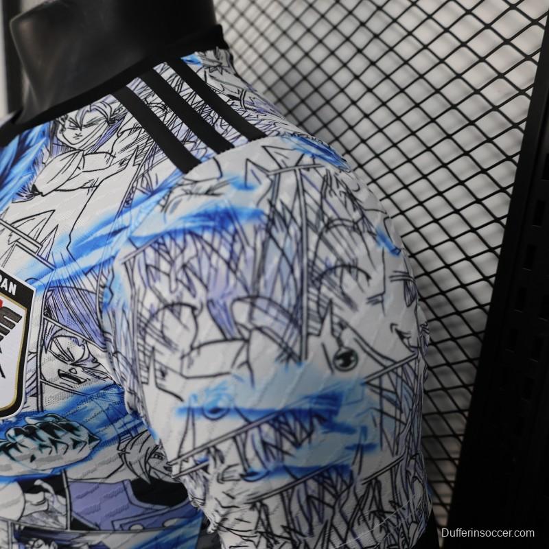 Player Version 2025 Japan White with Dragon Ball Z Anime Design Jersey