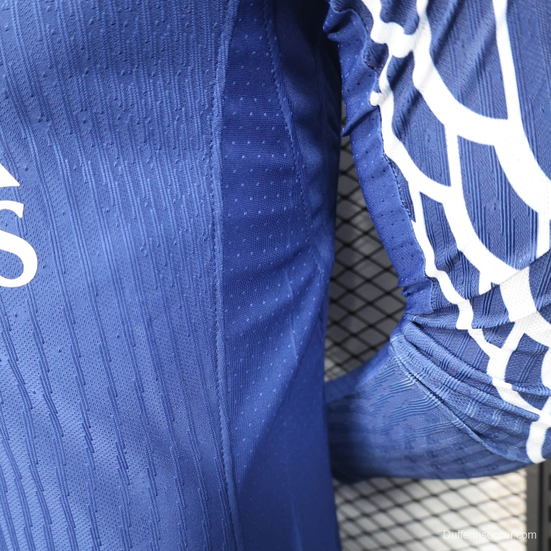 24/25 Player Version PSG Forth Blue Long Sleeve Jersey