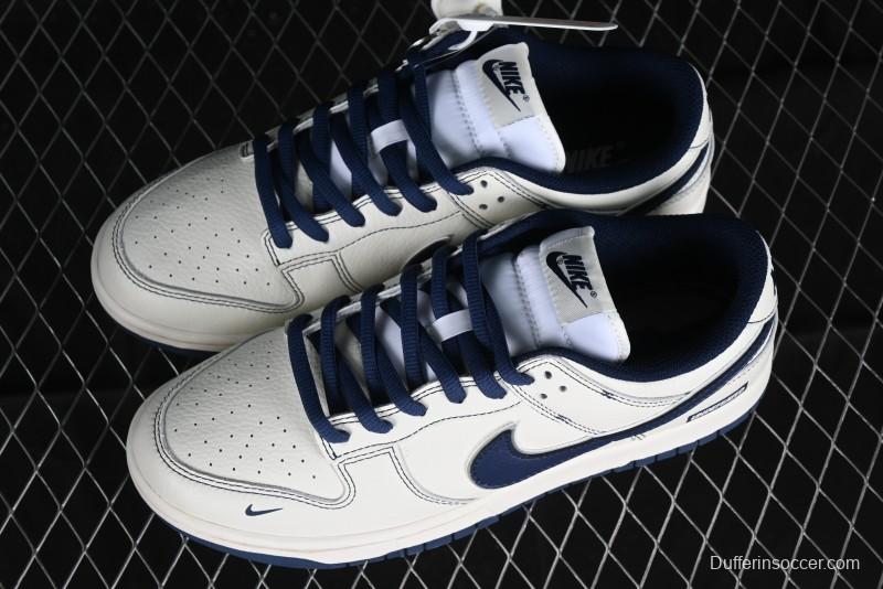 Nike SB Dunk Low UN Collaboration - Light Blue Swoosh Anniversary Custom Low-Top Casual Skate Shoes - FC1688-138