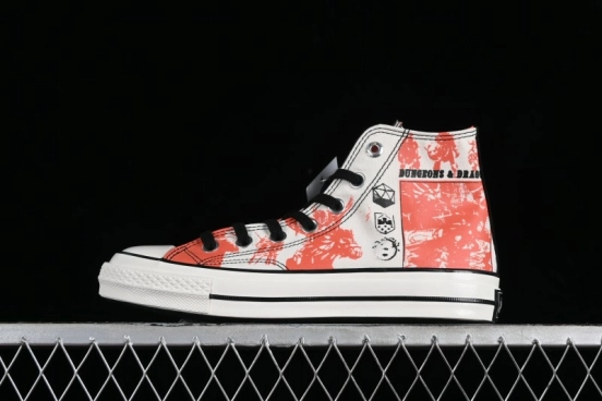 Converse Chuck Taylor High Top Casual Sneakers with Dungeons & Dragons 50th Anniversary Collaboration Design - A09883C
