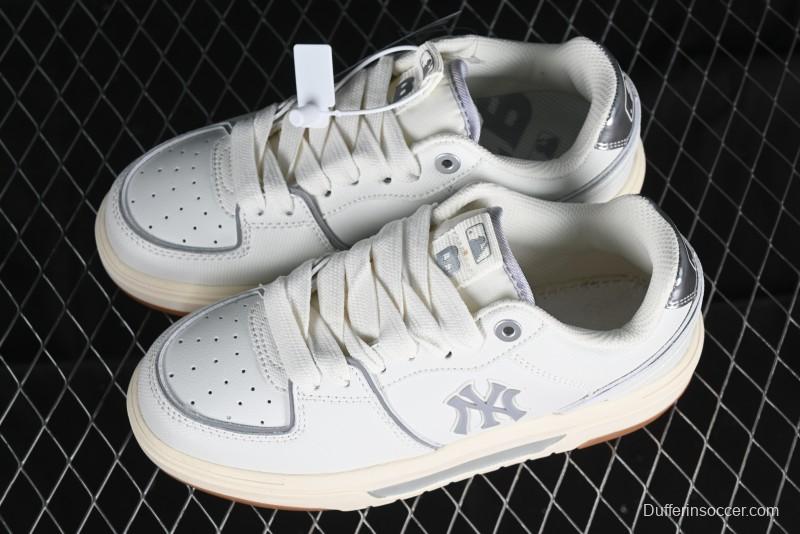 New York Yankees MLB Chunky Runner Basic Lace-Up Lightweight Casual Sneakers - 3ASXCBS4N50IVS