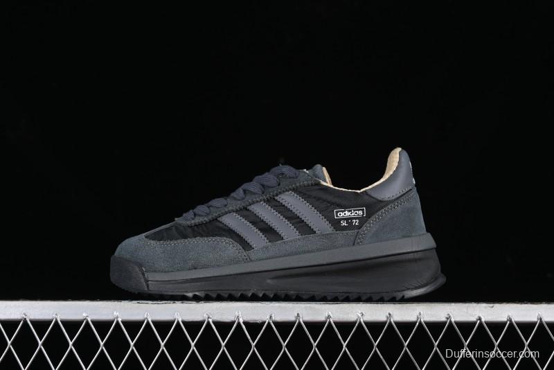 Adidas Originals SL 72 Retro Running Shoes with Nylon Upper and Rubber Outsole - IH5569