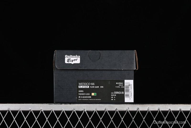 Onitsuka Tiger Mexico 66 Low-Top Leather Sneakers for Casual Running - 1183B511-200