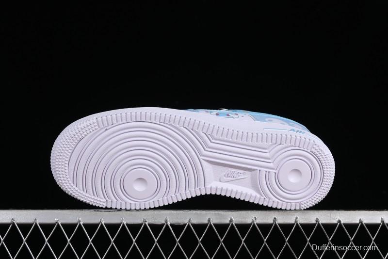 Nike Air Force 1 Low Witch Collaboration Custom Leather Sneakers with Full-Length Air Cushion - CW2288-111