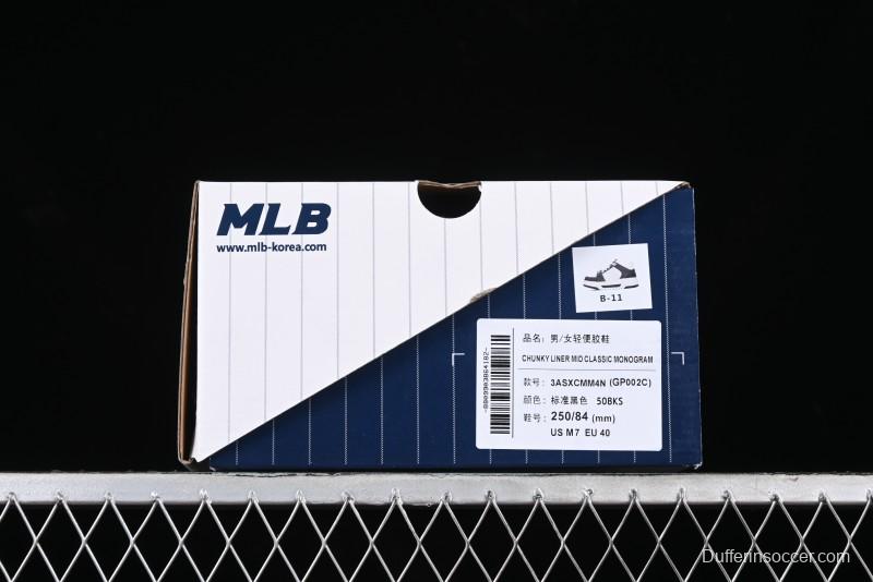 MLB Chunky Liner New York Yankees Lightweight Platform Sneakers with 6cm Height Increase - 3ASXCMM4N50BKS