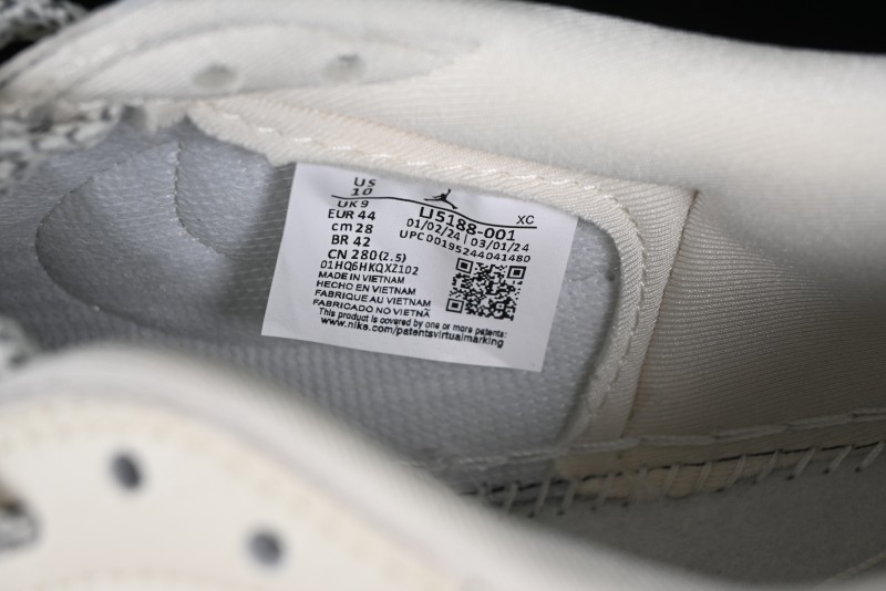Nike Air Jordan 1 Low OG SP Travis Scott x Fragment Design Collaboration Sneakers - LJ5188-001