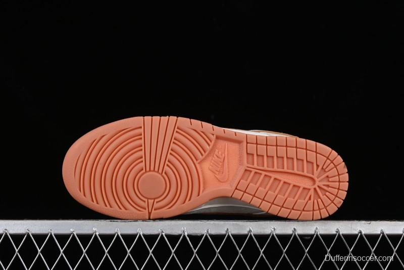 Nike SB Dunk Low LV Collaboration - Chocolate Anniversary High-End Custom Low-Top Casual Skate Shoes - FC1688-133