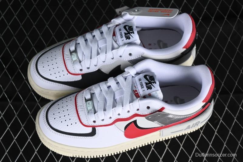 Nike Air Force 1 Shadow Lightweight Elevated Low-Top Casual Sneakers - FN6335-100