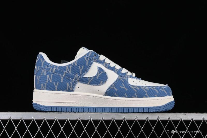 Nike Air Force 1 '07 Low LV Collaboration - Denim Double Swoosh Low-Top Casual Sneakers - HD1968-028