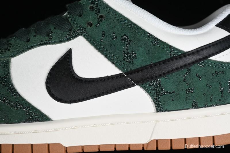Nike Dunk Low Green Snake SB Low-Top Casual Skate Shoes - FQ8893-397