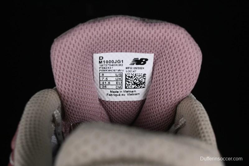 New Balance 1000 Series Retro Dad Style Low-Top Casual Running Shoes - M1000JG1